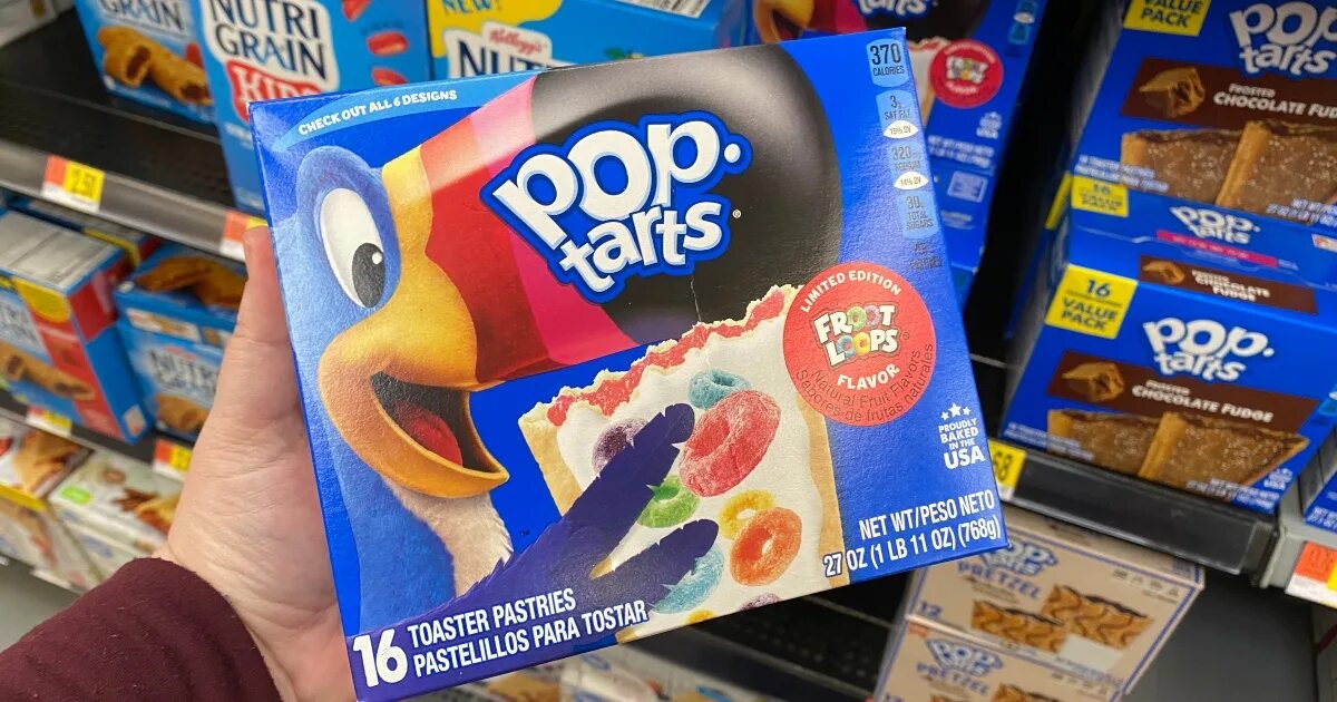 Pop Tarts Froot loops. Kellogg's Pop Tarts Cereal. Kellogg's Pop Tarts упщ logo. Реклама Pop Tarts ютуб.