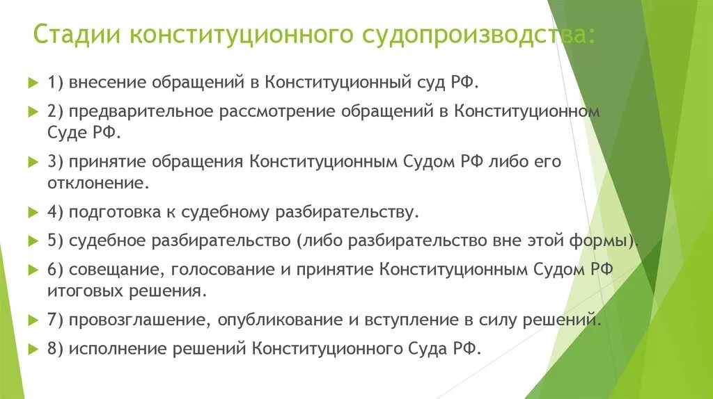 Основные принципы конституционного арбитражного процессов 11 класс