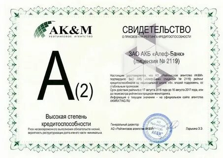 Сайт банка алеф