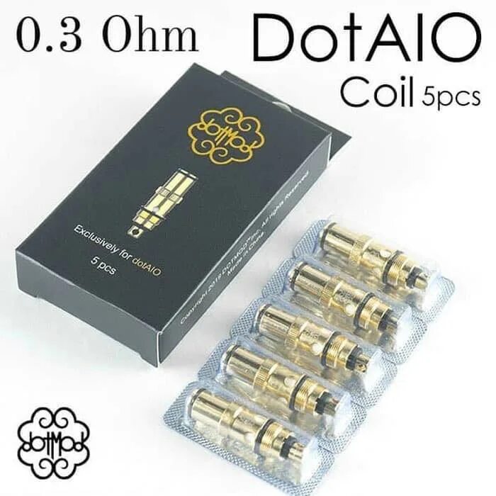 DOTMOD Dot AIO Coil 0.7. Dotaio Coil 0.3ohm. Испаритель dotaio Coil 0.3ohm уп. 5шт.. DOTMOD dotaio v2.0.