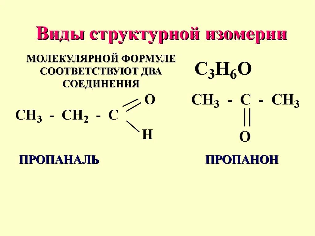 Пропаналь 2 формула