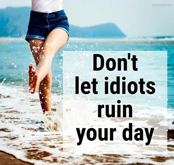 Don't Let Idiots Ruin your Day. Don't Let Idiots Ruin your. Don't Let Idiots Ruin your Day перевод на русский. Dont day
