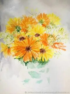 Букет красками