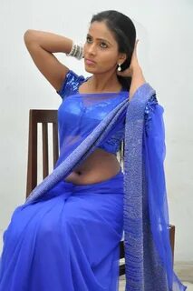 Anchor Prasanthi Blue Saree Hot Stills At Affair Music Launch.
