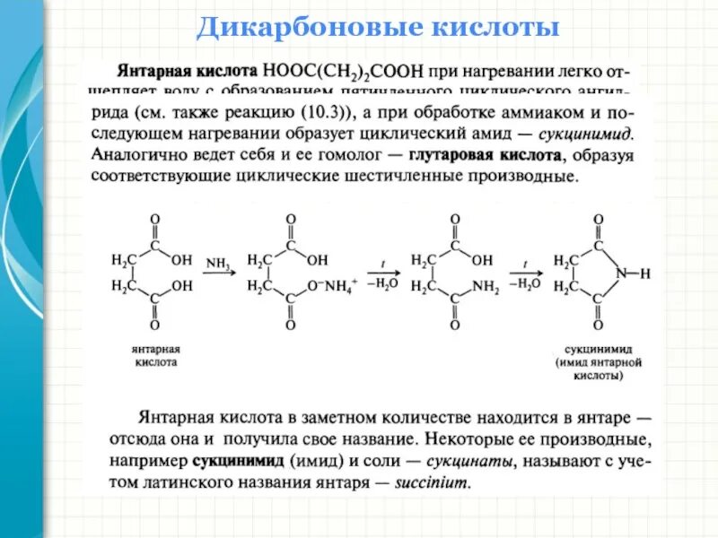 Сколько добавить янтарной кислоты. Строение дикарбоновой кислоты. химические свойства дикарбоновых ароматических кислот. дикарбоновые кислоты химические свойства реакции. дикарбоновые кислоты циклические ангидриды.