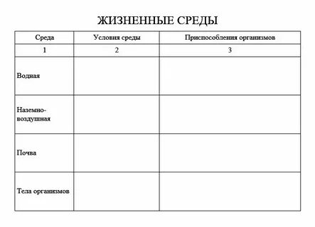Дятел приспособленность к среде обитания таблица