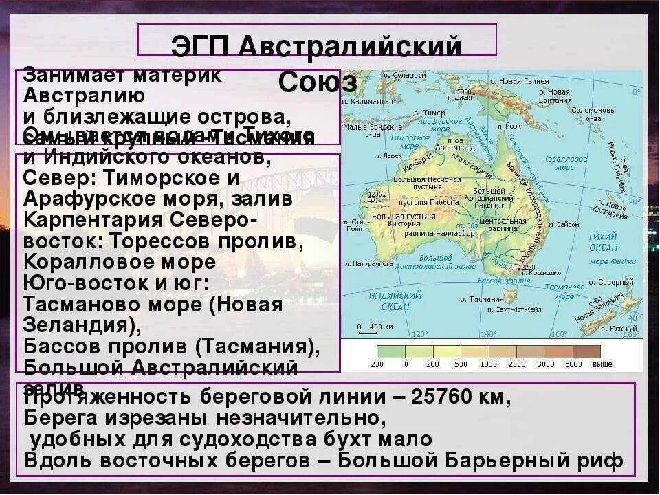 План характеристики страны австралии 7 класс