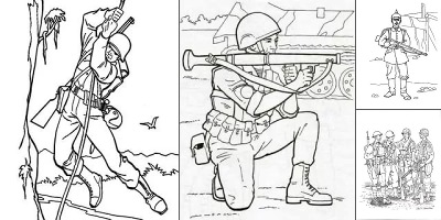 раскраска солдаты россии