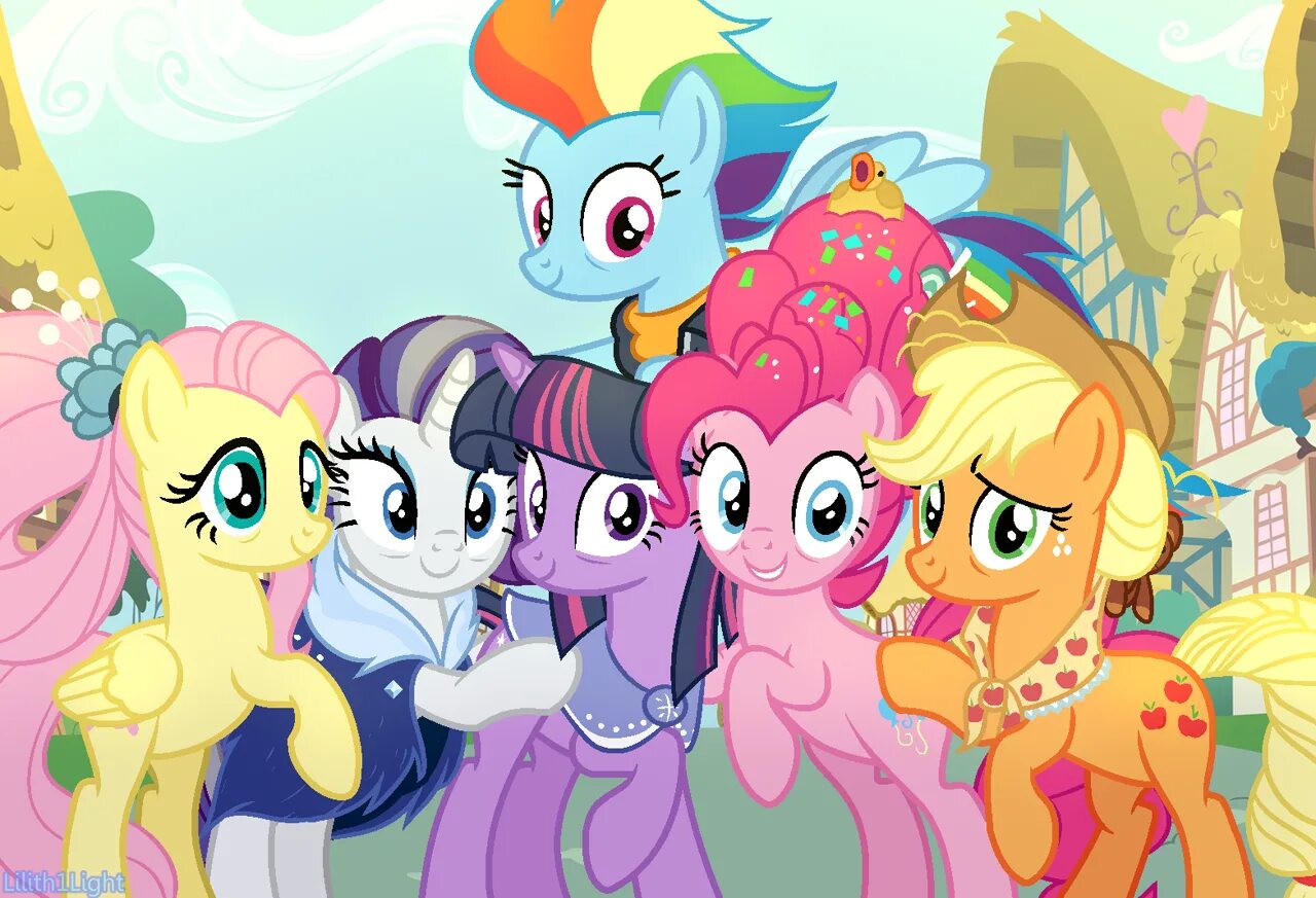 Mane 6. Пони Mane 6. МЛП все 6 пони. Mu pony