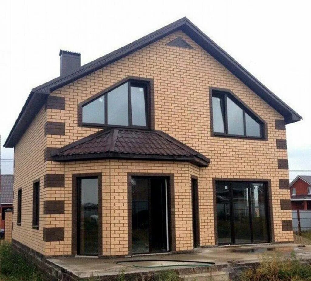 Дом кирпич. Одноэтажный деревянный дом с мансардой. Дом из клееного бруса starkwood проект берн. Дачный домик. Проекты коттеджей из кирпича.