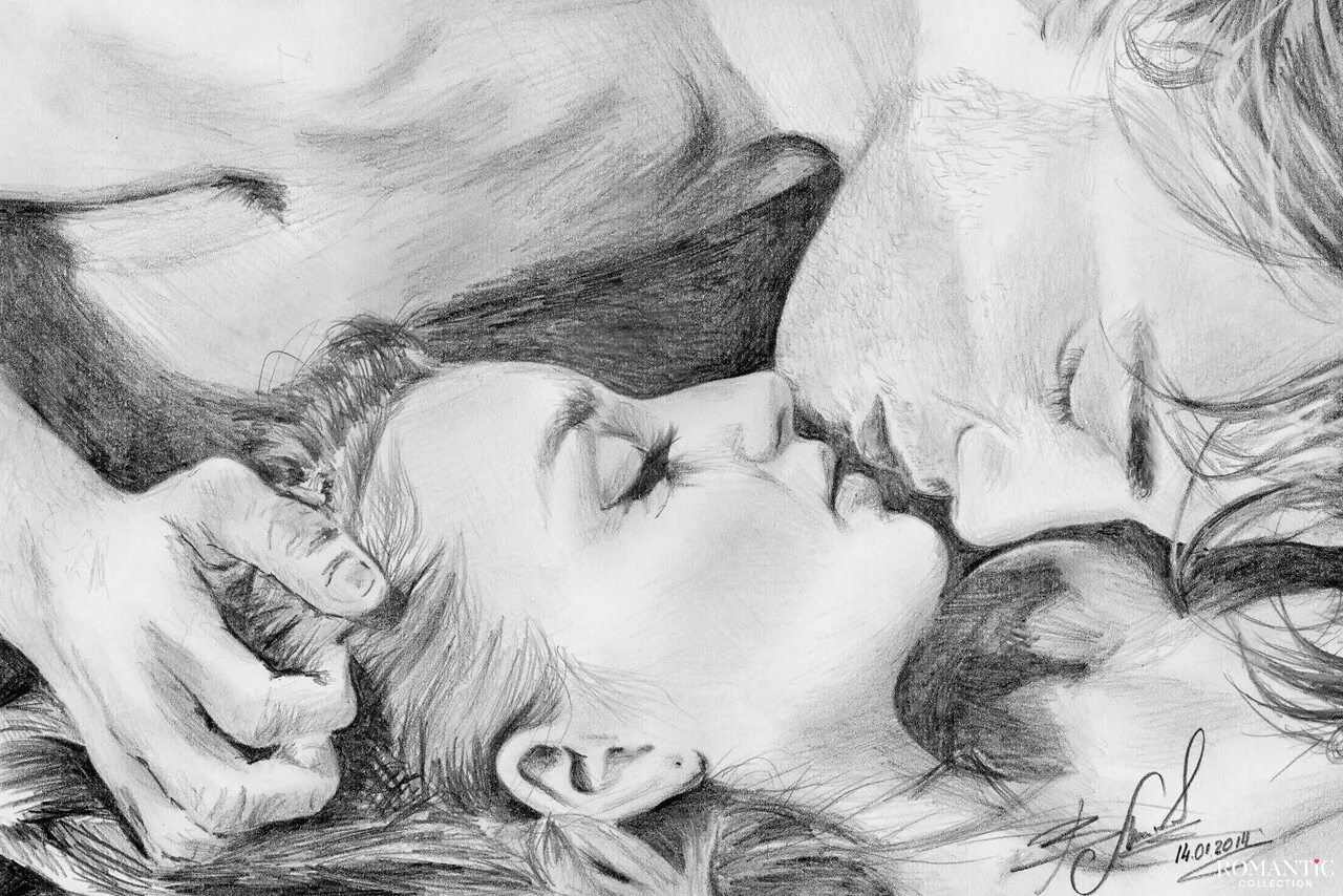 Чувственная тема. Страстный поцелуй рисунок. Рисунки карандашом любовь. Поцелуй рисунки красивые. Рисунки карандашом романтика.