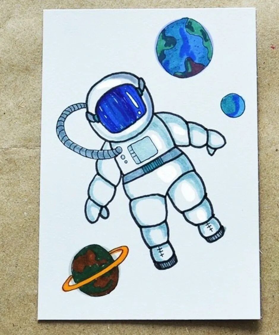Рисунок космос для срисовки. Космонавт рисунок для срисовки. Рисунок на тему космонавт. Рисование космонавт.