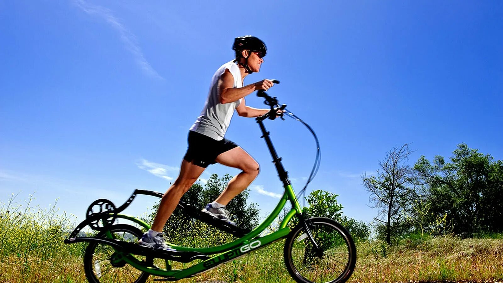 Ride a fly bike. Эллиптический велосипед. Шагающий велосипед. Путешествие на велосипеде. Элиптигоу.