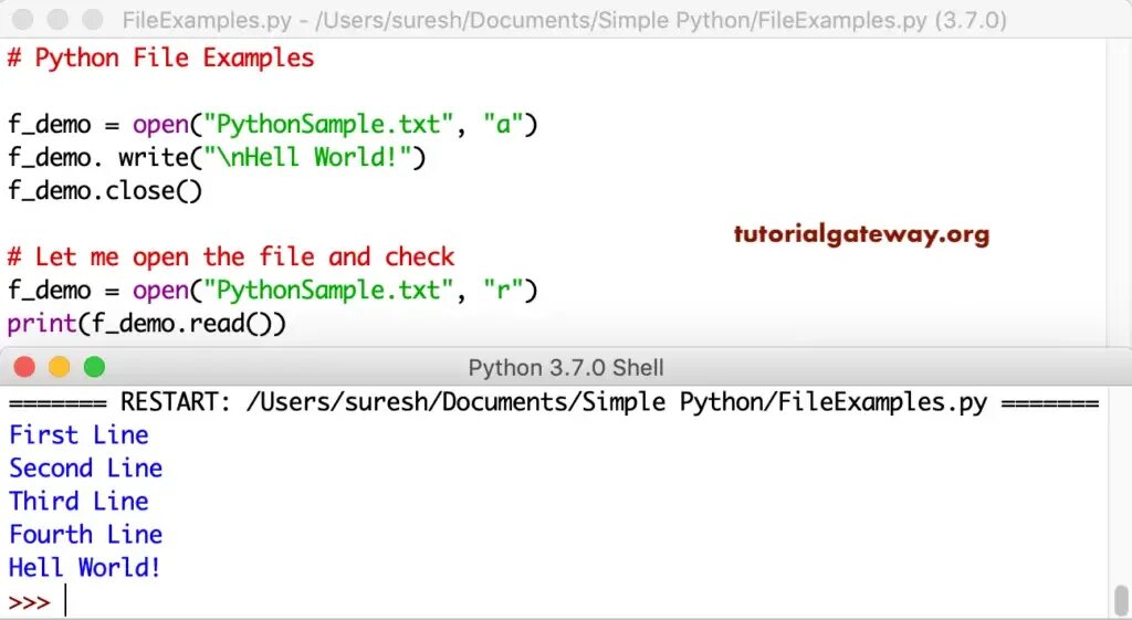 Создание txt python