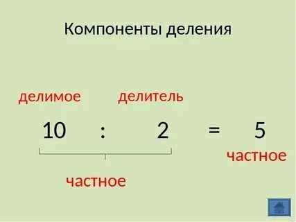 Общее делимое это