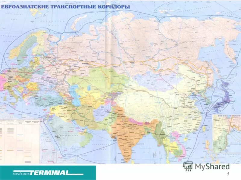 Дороги евразии. Карта транспортных коридоров Евразии. Транспортные коридоры Евразии. Евроазиатские транспортные коридоры карта. Железные дороги Евразии.