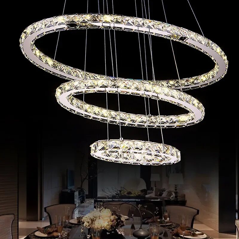 Crystal Ring Chandelier люстра. Люстра led 3-Ring Chandelier Золотая. Modern led Crystal Chandelier люстра. Светодиодная подвесная люстра Crystal « Кристалл 3 кольца». Светодиодные хрустальные люстры