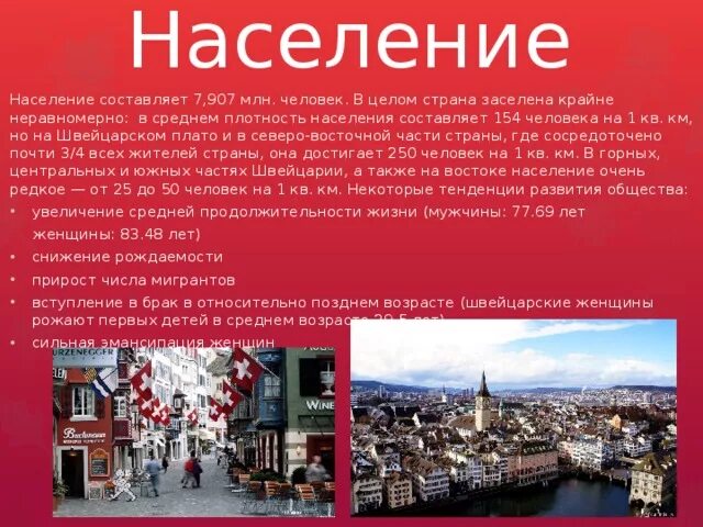 Швейцария информация