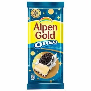 Шоколад alpen gold oreo молочный