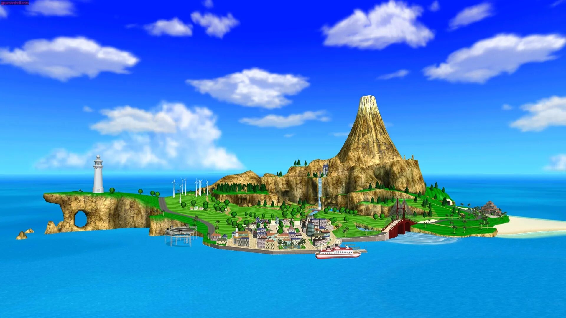 People live on islands. Wuhu Island. Остров ангелов. Острова Sonic Origins. Обои остров из игр.