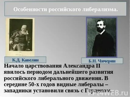 Либеральное движение в начале 20