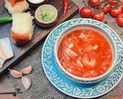 Борщ и сало меню