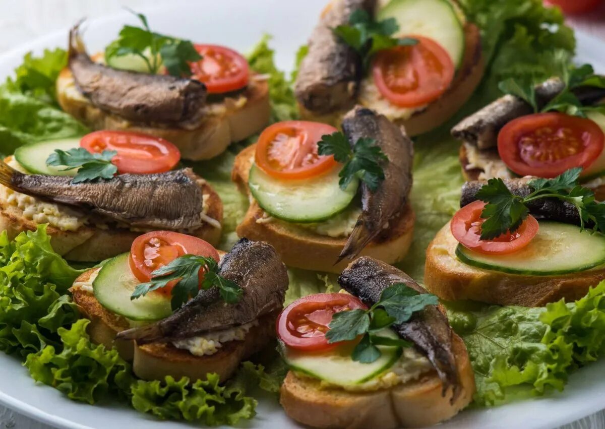 Рецепт вкусных бутербродов на стол