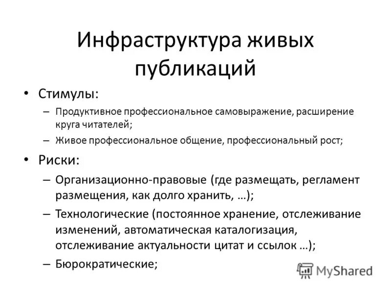 живые публикации