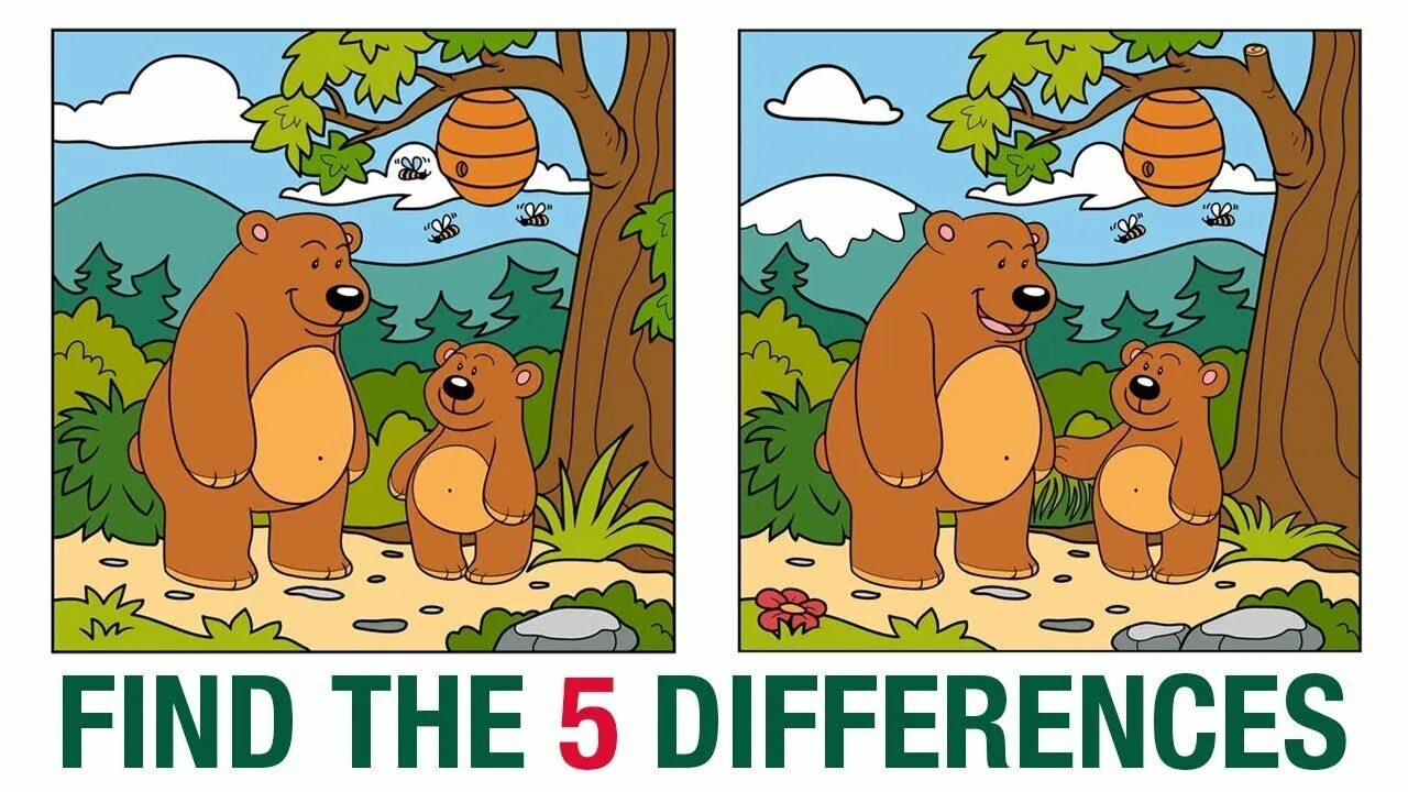 0 отличий. Find the differences. Найди отличия лес. Spot the difference. Find differences pictures for Kids.