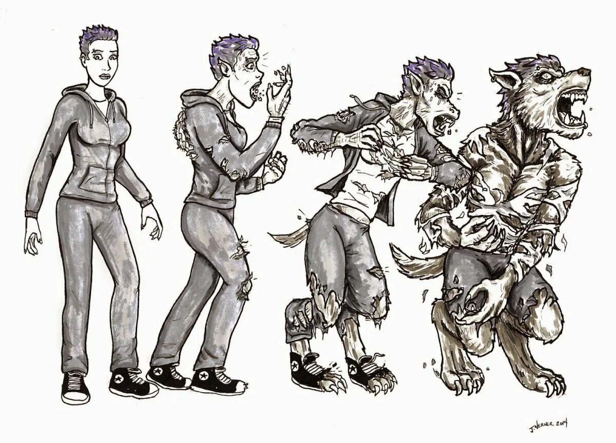 Werewolf transformation