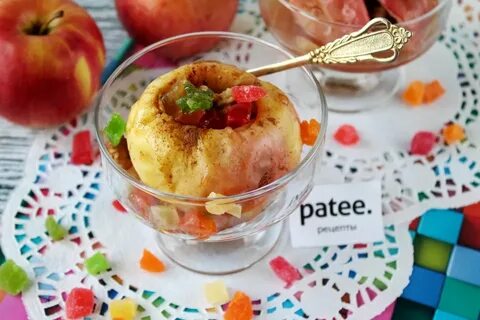 Запеченные яблоки в микроволновке рецепт