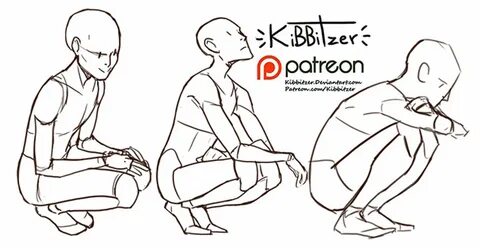 13/05) Kneeling/Squatting positions. Helpful for final illus