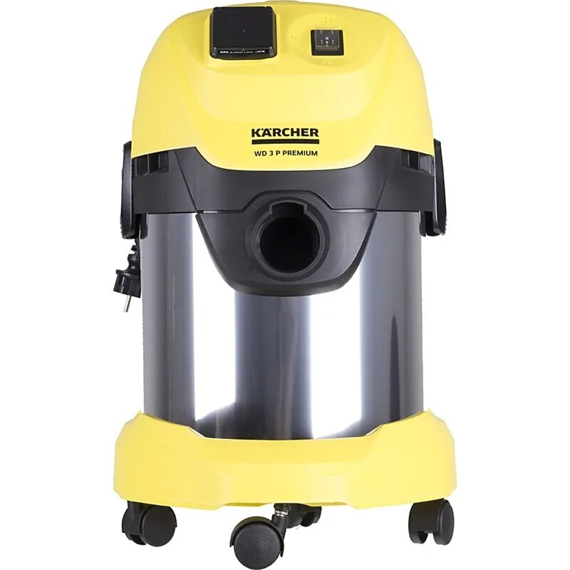 Пылесос Керхер wd3 p Premium. Karcher пылесос WD 3 P Premium 1.629-891.0. Строительный пылесос Karcher wd3 p Premium,  желтый [1.629-891.0]. Karcher wd3 p Premium 1.629-891.0, 1000 Вт. Karcher wd 3 premium купить