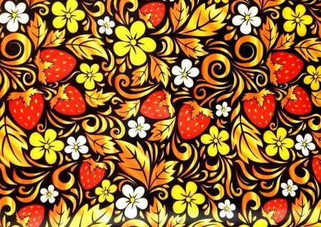 Фон хохлома