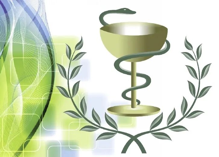 Чаша Асклепия. Символ медицины. Медицинские символы. Медицинский символ змея.
