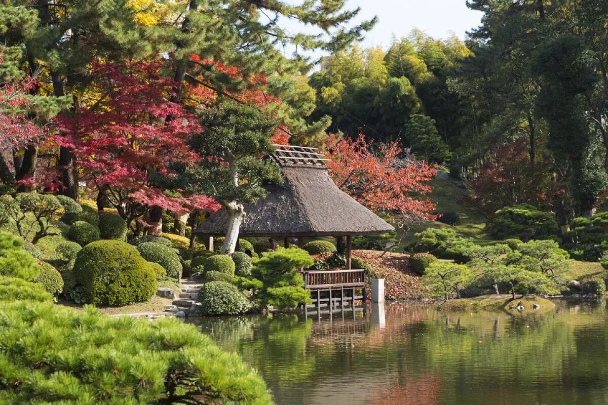 Краснодар парк галицина видеообзор японский сад. Парк японский сад батанический. Сюккэйэн хиросима. Японский сад энси. Парк синдзюку гёэн сакура.