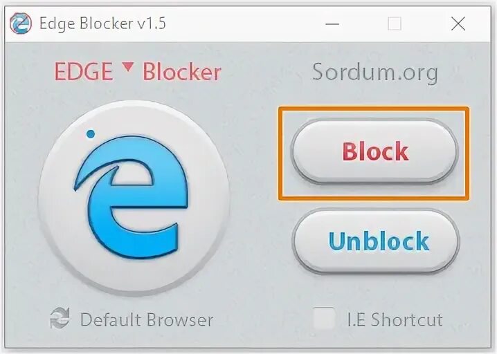 Edge blocked