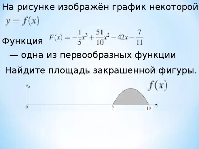 График одной из первообразных функция положительна. На рисунке изображен график некоторой функции. График некоторой функции. Площадь закрашенной фигуры через первообразную. Одна из первообразных функции.