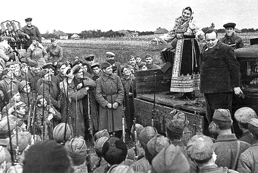 Концерты фронту великой отечественной войны. Русланова 1945.