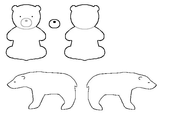 белый медведь из бумаги шаблон. шаблон медведя для конструирования. белый медведь из бумаги шаблон. белый медвежонок из фетра. белый медведь из бумаги шаблон.