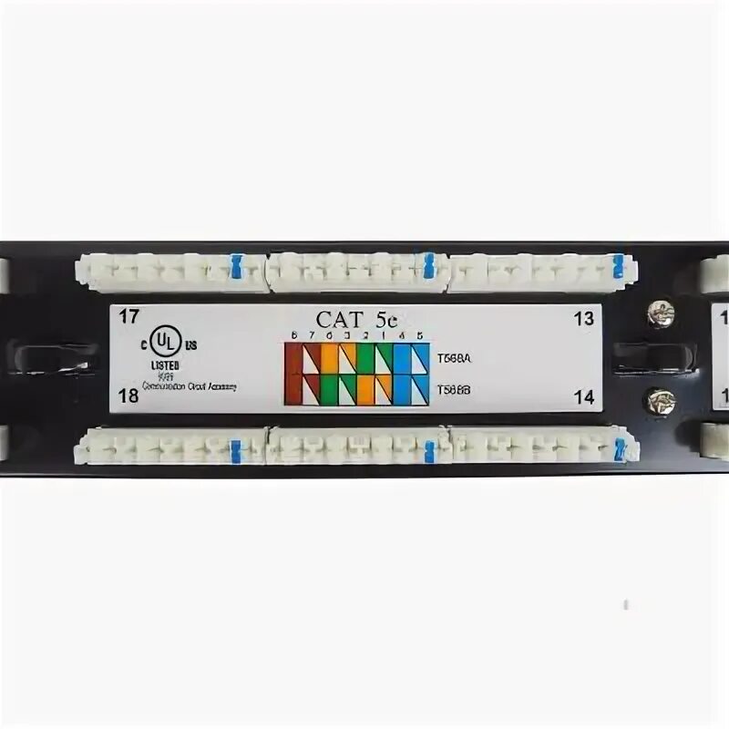 Патч-панель 27b-u5-24bl. Коммутационная панель 19” 1u, 24 портов 27b-u5-24bl. Панель коммутационная неэкранированная категории 5e utp27b-f5-24bl.