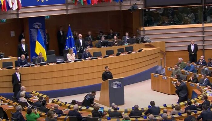 Выступление в европарламенте