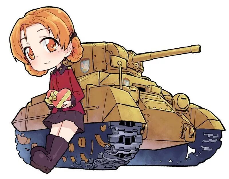 Girls und Panzer Записки эльфа-танкиста. Girls und Panzer Эльф танкист. Girls und Panzer Пеко. Кавайные танки.