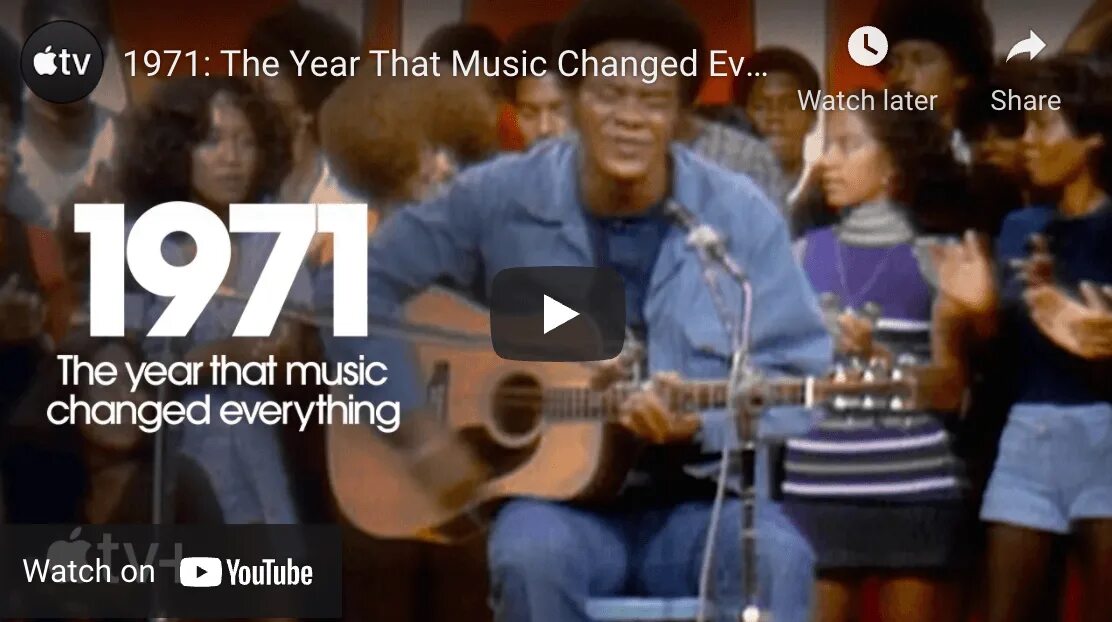 1971: Год, когда музыка все изменила. 1971: The year that Music changed everything. Как менялась музыка. Песня изменилась с толстым
