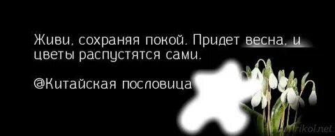 Почему приходят покой