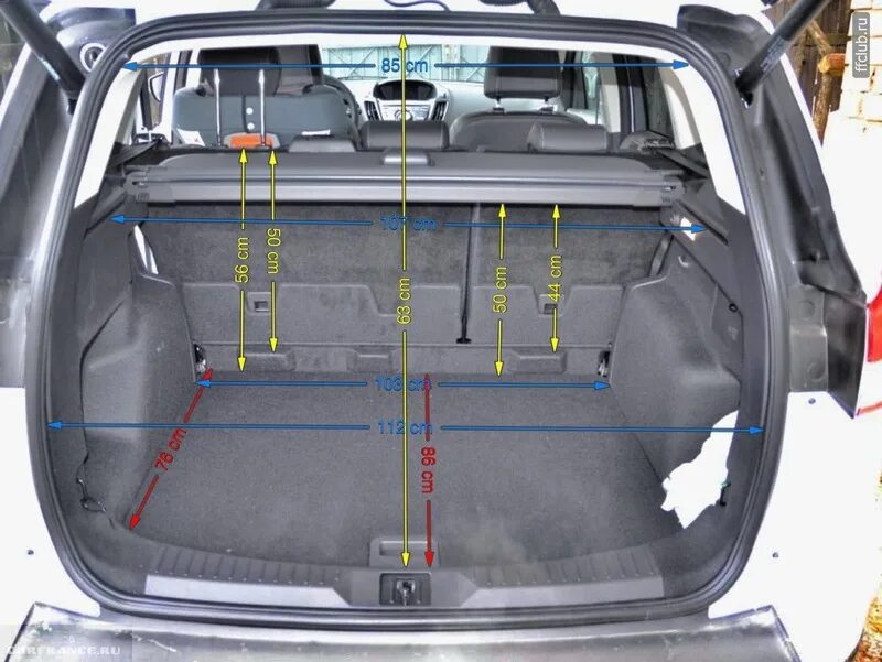 Багажник универсала длина. Ford Fusion Размеры багажника. Размеры багажника Форд Фьюжн 2008. Габариты багажника Форд фокус 2 седан. Ford Fusion габариты багажника.