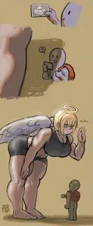 Angel Girl. giantess. арт барышня. art. 