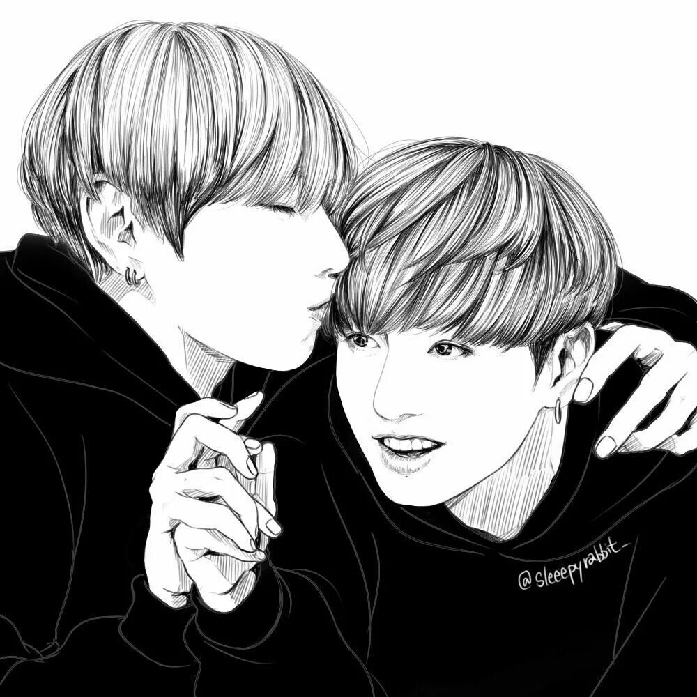 BTS Vkook Art. Таекоок Вигуки. Вигуки БТС арт. БТС рисунки taekook. Borgata вигуки