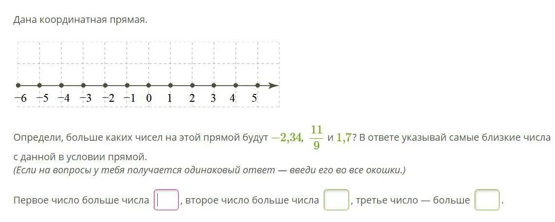 Определи левее каких чисел. Координатная прямая числа больше и меньше.