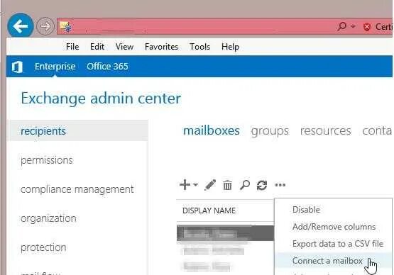 Exchange admin Center. Exchange 2016 делегирование почтового ящика. Создание почтового ящика пользователя в Exchange. Exchange Control Panel. Mailbox recipient